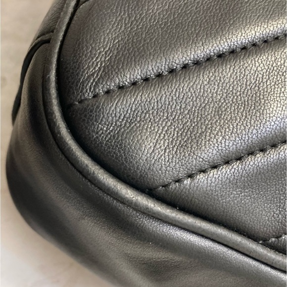 Tory Burch black leather quilted Alexa crossbody camera bag - Picture 9 of 11